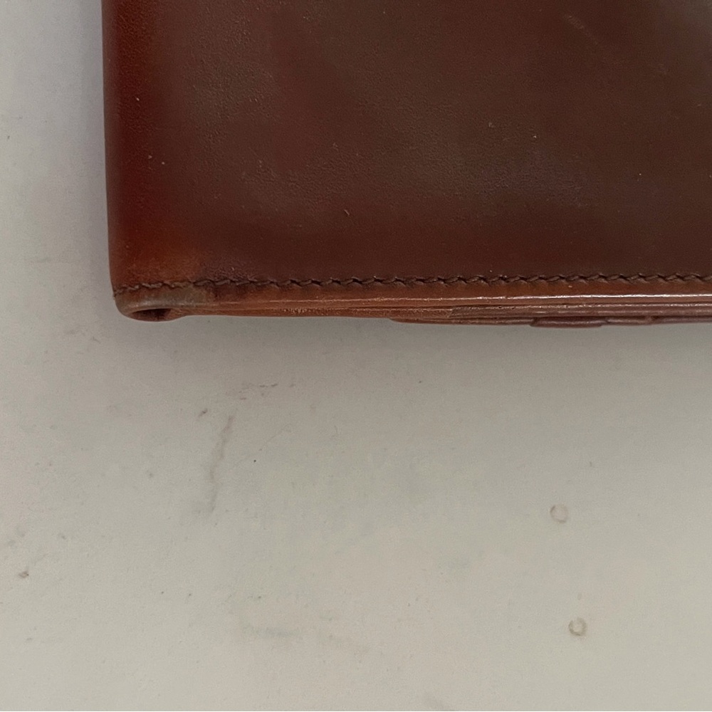 GUCCI Dollar Calf Interlocking GG Logo Leather Wallet Brown - Picture 4 of 8